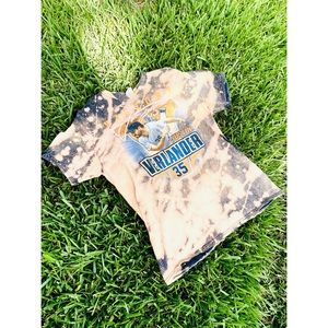 UPCYCLED Houston Astros Champs Bleach Tie-Dye Tee